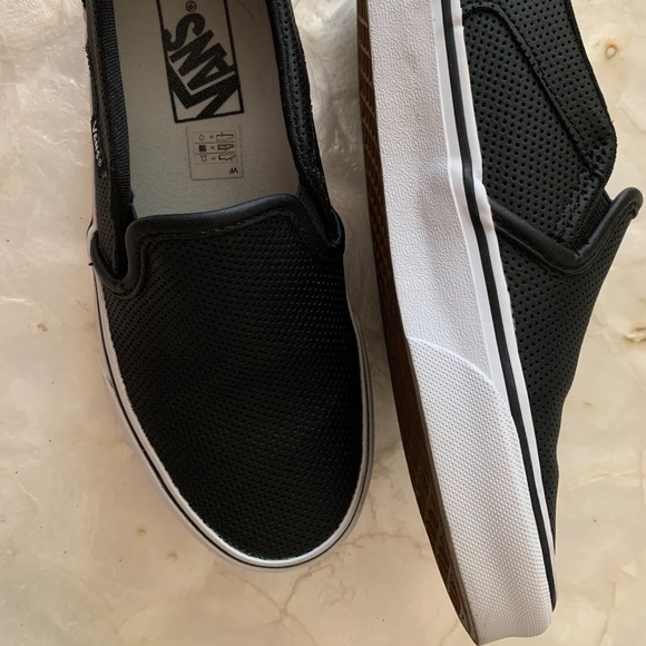 Vans Shoes - Vans Women's Black Perforated Slip-On Sneakers